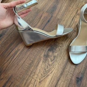 Boston Proper silver wedge